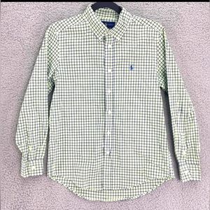 Polo by Ralph Lauren Boys Plaid Button Down Shirt Size Medium (10-12)